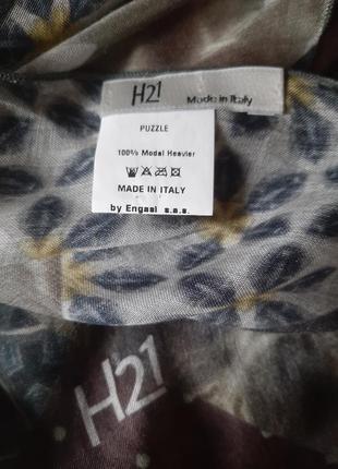 H21 italy 🇮🇹 великий шикарний шарф палантин9 фото