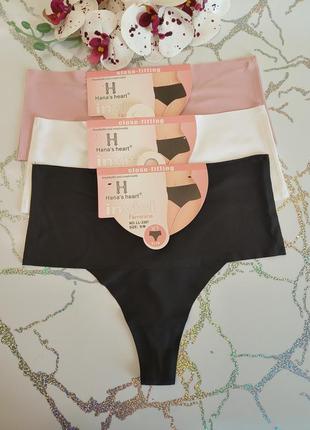 Женские бесшовные стринги с широким боком высокая посадка