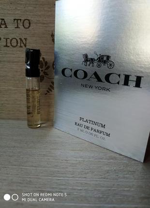 Coach platinum фірмовий пробник.
