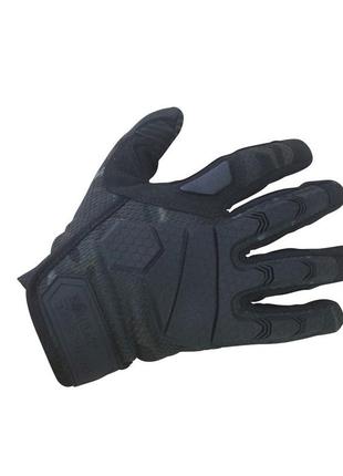 Рукавички тактичні захисні чоловічі демісезонні для зсу kombat uk tactical s мультикам чорний ve-33