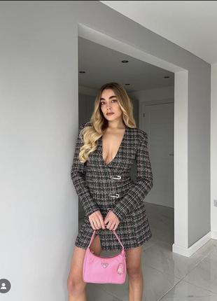 Zara платье твидовое