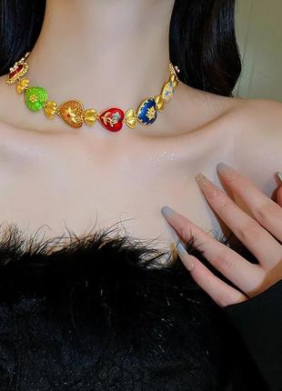 Колье - чокер в стиле коллекции от joan rivers "hearts and flowers"