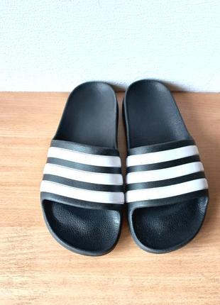 Шльопанці сланці тапки adidas stripe adilette aqua 36 р. устілка 23,8 см