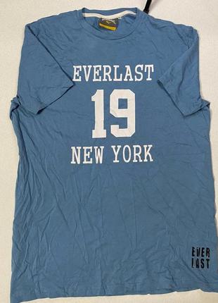 Футболка everlast new york в ніжно синьому кольорі