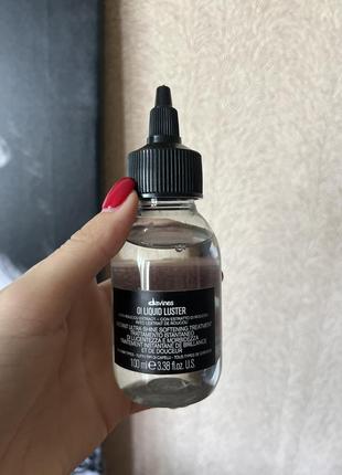 Миттєвий засіб для м'якого та блискучого волосся davines oi liquid luster