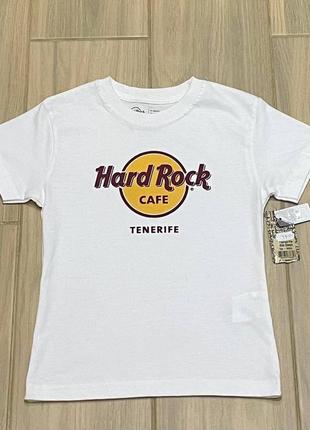 Акция 🎁 новая детская футболка hard rock cafe tenerife белого цвета h&amp;m primark2 фото