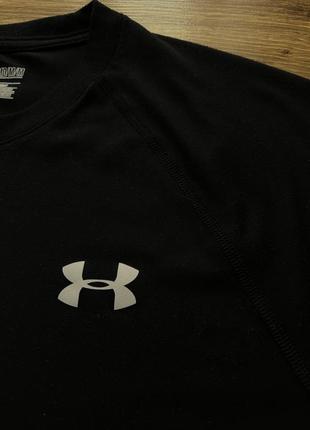 Спортивная футболка under armour / мужская черная базовая футболка для спорта under armour2 фото