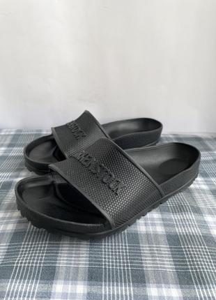 Женские резиновые шлёпанцы (тапки) birkenstock barbados eva slide glff361 фото