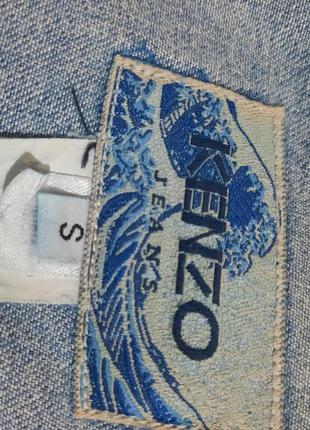 Сукня джинсова вінтаж  на запах відкрита спина преміум бренд kenzo jeans2 фото