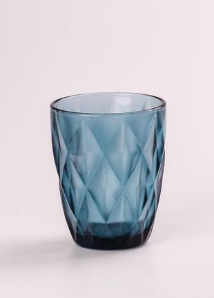 Склянка для напоїв фігурна гранована з товстого скла набір 6 шт4 фото