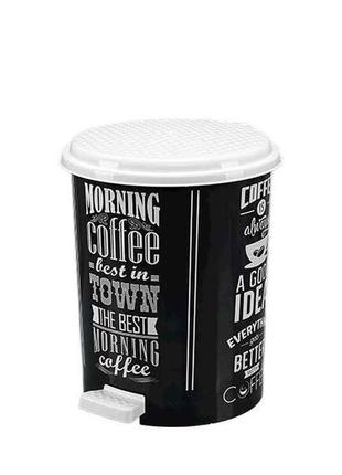 Набір відер 11 18 23л чорна кава педаль з малюнком 3в1; 370 пластик тм elif1 фото