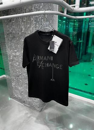 Футболка чоловіча armani exchange  чорна