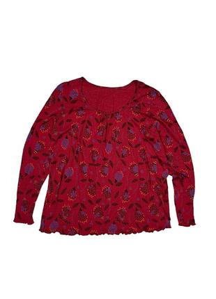 Gudrun sjoden lightweight organic floral longsleeve top легкий органический лонгслив гудрун сжоден