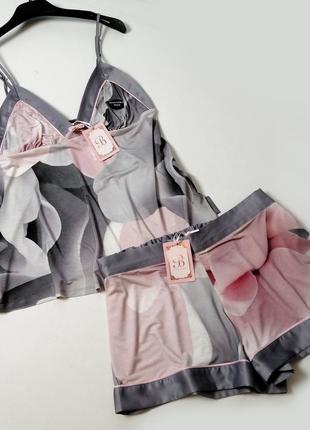 Брендовий комплект піжама майка та шорти ted baker віскоза