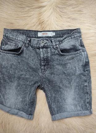 Бомбезні чоловічі джинсові шорти skinny short1 фото