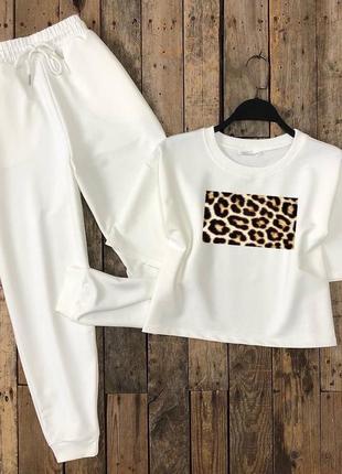 Костюм (вкорочена футболка + джогери)