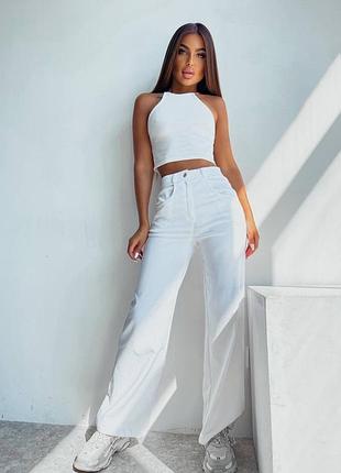 Джинсы брюки брюки белые и черные