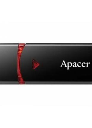 Флеш-накопичувач usb 64gb apacer ah333 black (ap64gah333b-1)
