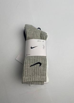 Шкарпетки nike unisex cushion crew training sock (3 pair) оригінал