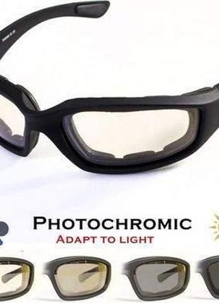 Очки фотохромные (защитные) global vision kickback photochromic (clear) фотохромные прозрачные ***