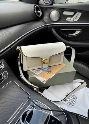 Жіноча сумка в стилі coach tabby shoulder bag 26 premium.7 фото