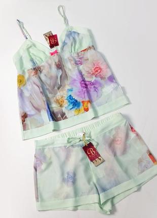 Брендовый комплект пижама майка и шорты ted baker