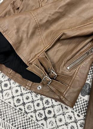 Iro soft leather chocolate biker jacket натуральная мягкая кожанка\косуха шоколадного цвета иро5 фото