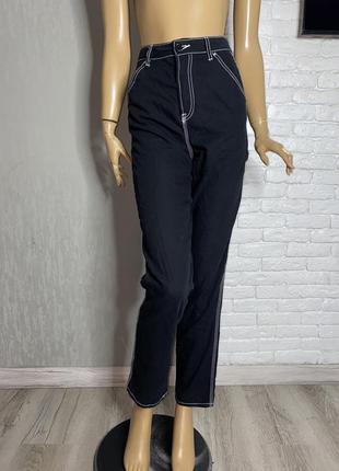 Штани з білою строчкою брюки h&m, xxs-xs