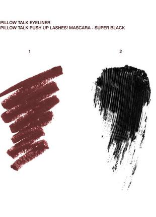 Подарочный набор косметики черная стойка тушь для глаз коричневый карандаш лайнер...