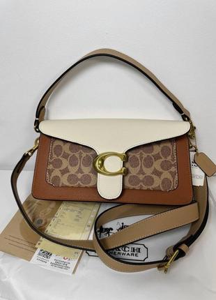 Женская сумка в стиле coach tabby shoulder bag 26 premium.6 фото