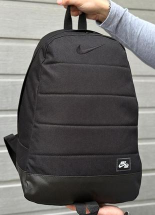 Спортивний рюкзак nike air black модний портфель найк на кожен день топ рюкзаки колір чорний меланж