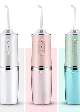 ...портативний іригатор для ротової порожнини oral irrigator з насадками ∙ електричний іригатор – флосер для зубів ∙ usb зарядка