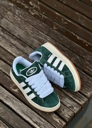 Adidas campus green5 фото