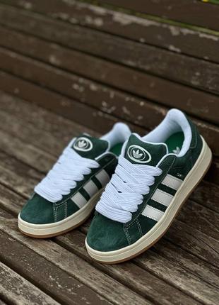 Adidas campus green2 фото