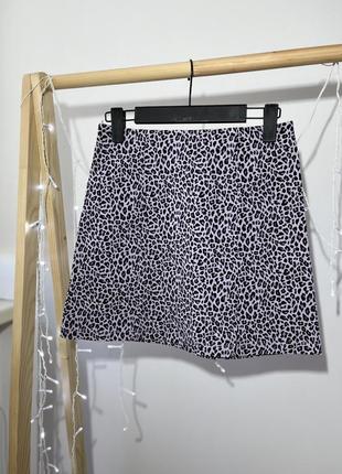 Юбка юбка юбка в анималистический принт леопард