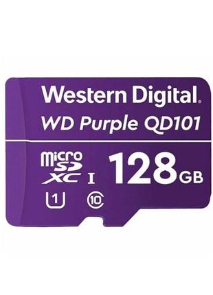 Карта пам'яті western digital microsdxc 128gb 10 class (wdd128g1p0c) для відеоспостереження