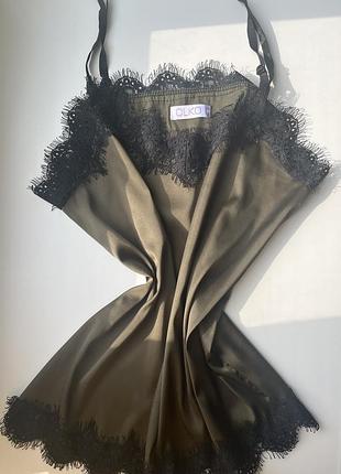 Маечка слип с кружевом