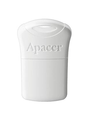 Флеш-накопичувач usb 32gb apacer ah116 white (ap32gah116w-1)