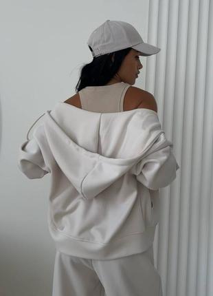 Костюм 3в1 топ худі джогери