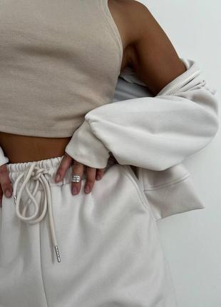 Костюм 3в1 топ худі джогери