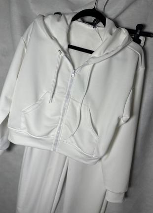Костюм 3в1 топ худі джогери