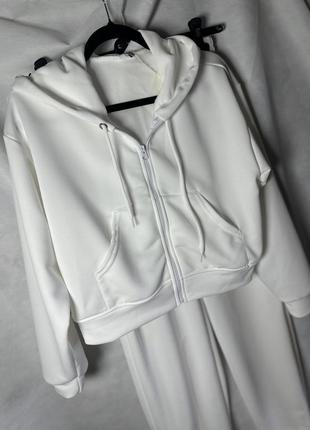 Костюм 3в1 топ худі джогери