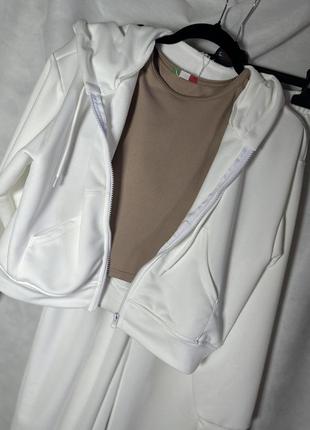 Костюм 3в1 топ худі джогери