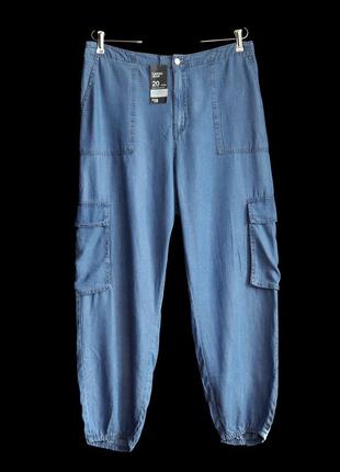 Високі літні штани джоггери карго з ліоцеллу р.206 фото