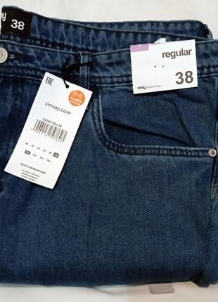 Мужские однотонные классические джинсы regular sinsay 533954 фото