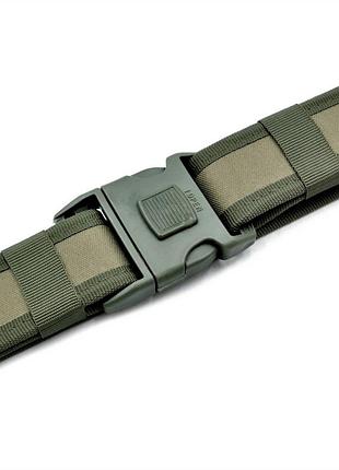 Тканевый ремень тактический weatro зеленый tkn-45tkt-002