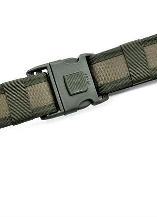 Тканевый ремень тактический weatro зеленый tkn-45tkt-002