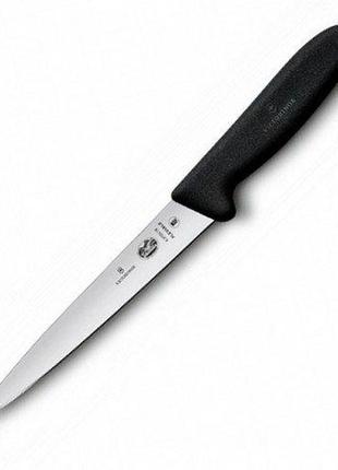 Ніж кухонний victorinox fibrox filleting flex філейний 18 см чорний (vx53703.18)