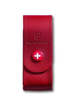 Чохол для ножів шкіряний victorinox на кнопці 2-4 шари 84-91мм (4.0520.1)1 фото