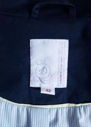 Стильный котоновый пиджак, 46?-48-50?, хлопок, эластан, s.oliver6 фото